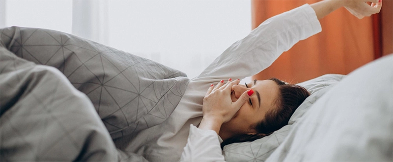 women stretching